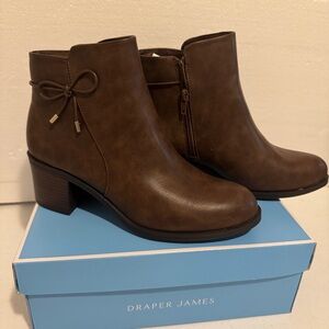Draper James Womens Style TAYLOR Boots Ankle Booties Brown Size 10M Casual